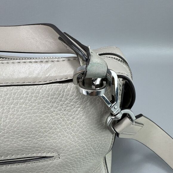 Michael Kors Ingrid Shoulder Bag Pebbled Beige Magnetic Fashion 30T6SIGL2L092 - Picture 4 of 16